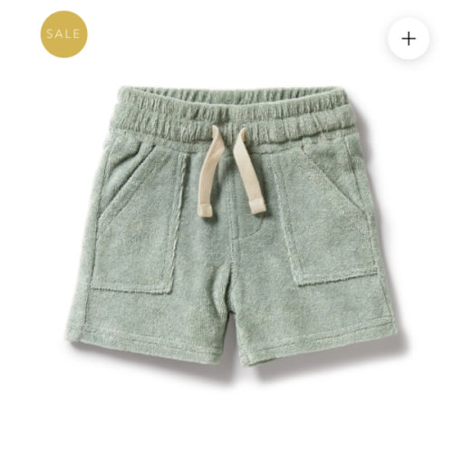 Pistachio Organic Terry Short | Short | Wilson + Frenchy