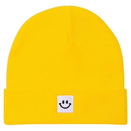 Baby Beanie Knit Ski Hat with Cute Face for Girls Boys 0-7 Years