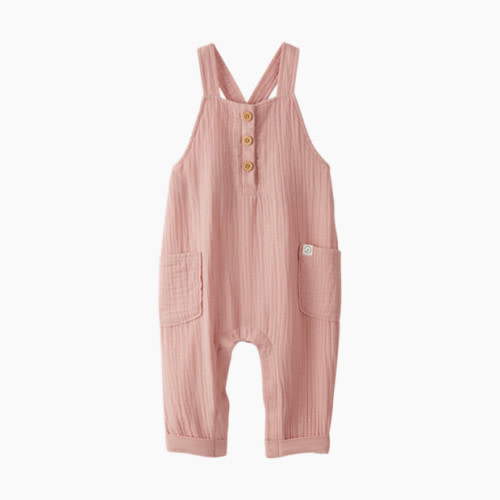 Carter's Little Planet Organic Cotton Gauze Overalls in Blue Creek - Pink, 3-6 M