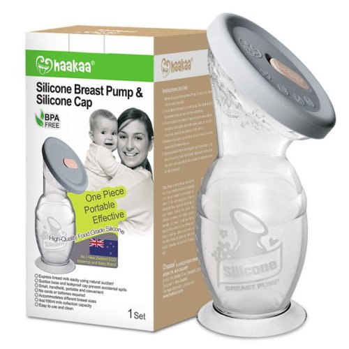 Haakaa Manual Breast Pump with Base 4oz/100ml+Lid - Haakaa Manual Breast Pump with Base 4oz/100ml+Lid
