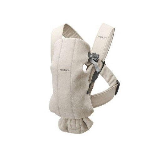 BabyBjorn Baby Carrier Mini Jersey, Color: Light Beige