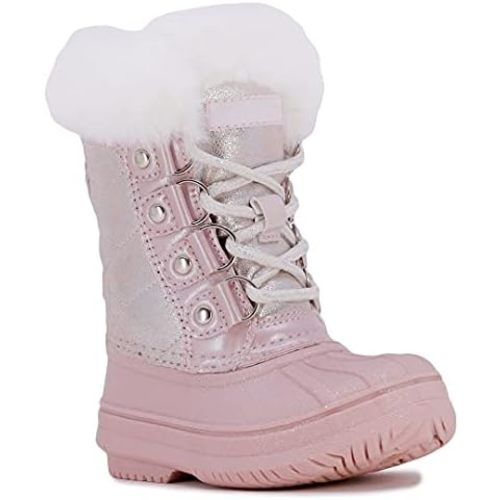 LONDON FOG Girls Toddler Endfield Cold Weather Warm Lined Snow Boot