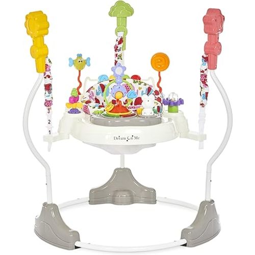 Dream On Me Zany 2-in-1 Activity and Center Bouncer in Elephant Print