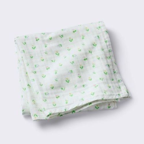 Muslin Swaddle Blanket - Floral - Cloud Island™
