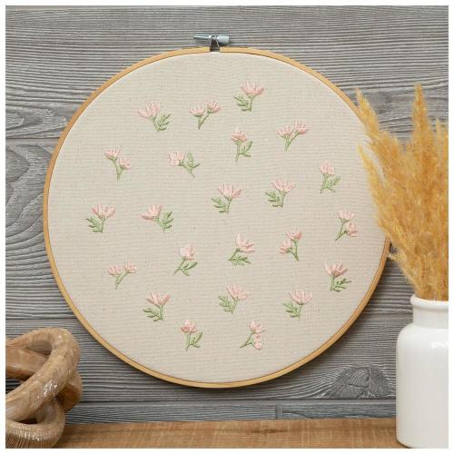 Wildflower Embroidery Hoop Wall Decor