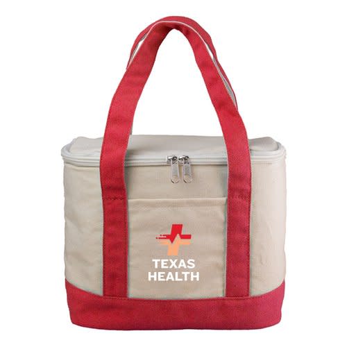 Recycled Insulated Boater Tote Lunch Cooler - Full-Color Personalization Available | Positive Promotions