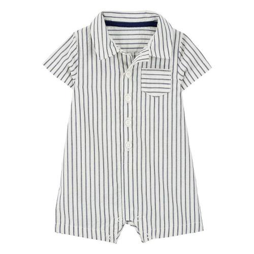 Baby Boy Carter's Striped Polo Romper