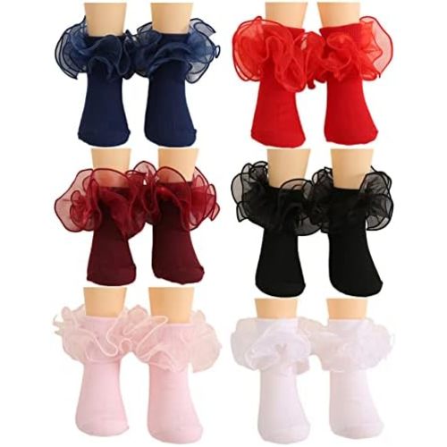 Toptim Newborn Baby-girls Socks and Bow Infant Toddler Ankle Socks