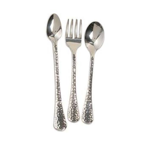Baby/Toddler Hammered Flatware Set - Montessori Services