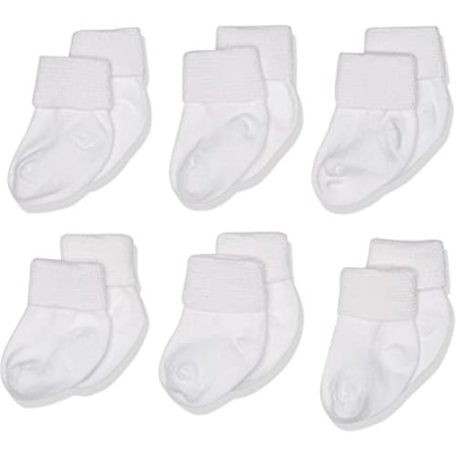 Jefferies Socks Baby Boys' Newborn Turn Cuff Bootie 6 Pair Pack