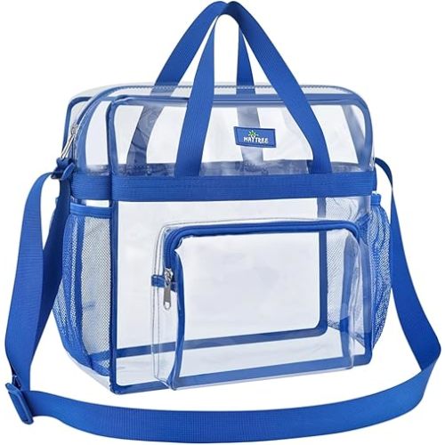 Bagenius Clear Bag Stadium Approved 12×6×12 Clear bag for Stadium Events Sports Concert Festival Work