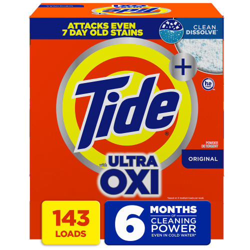 Tide + Ultra Oxi Powder Laundry Detergent, Original, 143 loads, 225 oz. - Sam's Club