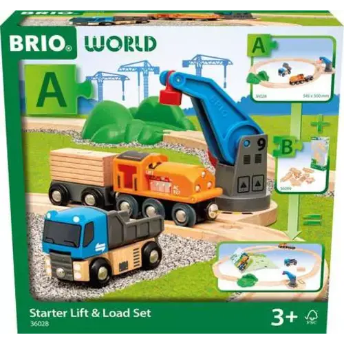 BRIO World Train Set Starter Lift & Load Set