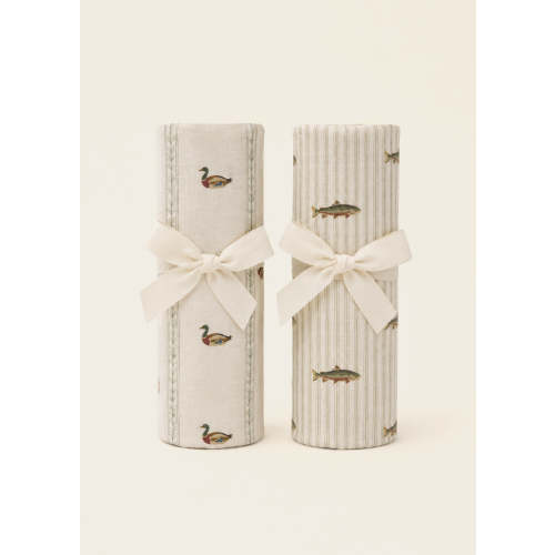 Mallard Duck & Trout - Muslin Swaddle Blanket Set