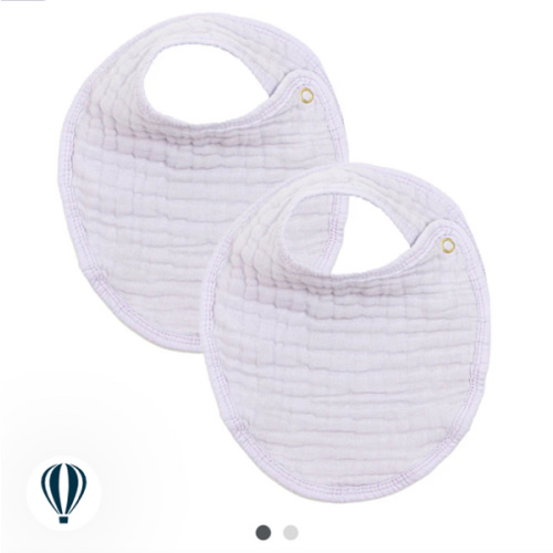 Cloud Muslin™ Bib 2 Pack - Lilac – Lou Lou & Company