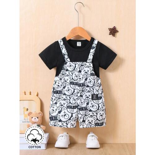 6-9 Months Bear Overalls