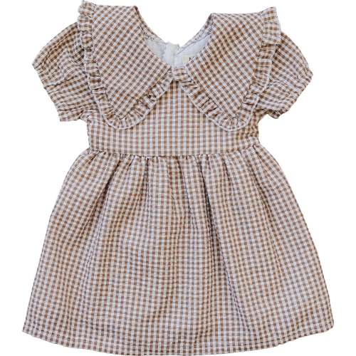 Gingham Peter Pan Collar Dress – August + Willow