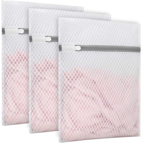 Mesh Laundry Bag for Delicates, Wash Bag for Underwear and Lingerie,3 Small