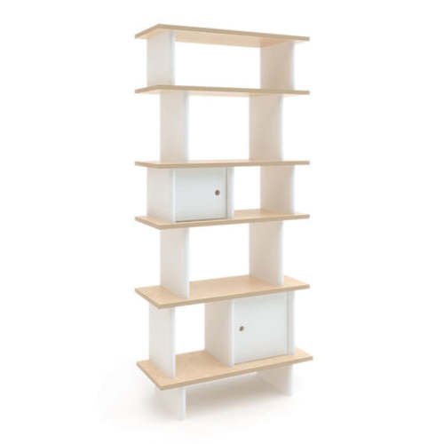 Vertical Mini Library - Birch/White