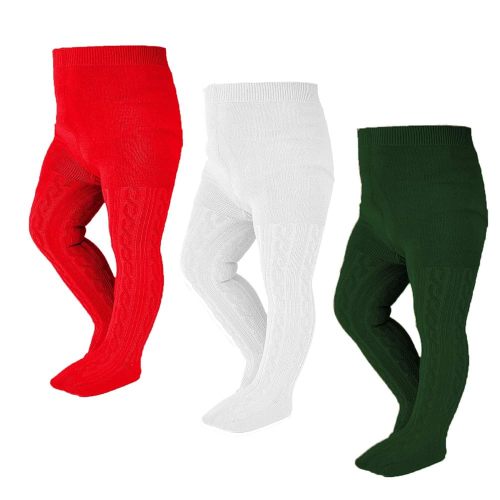 EPEIUS Baby Girl Tights Thick Cable Knit Leggings Stockings Cotton Pantyhose for Newborn Infant Toddler 3/4/5/6 Pack