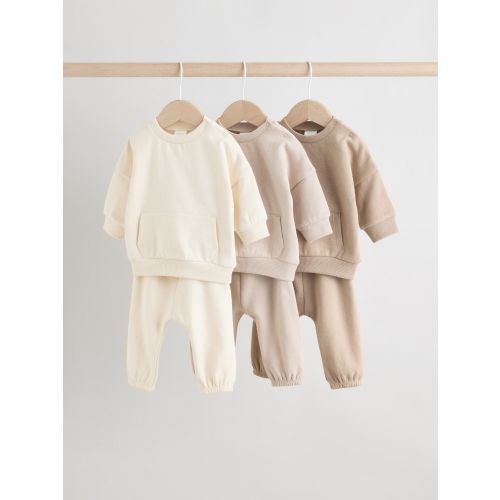 Neutral Baby Sweatshirt and Joggers Set 6 Piece (0mths-3yrs)