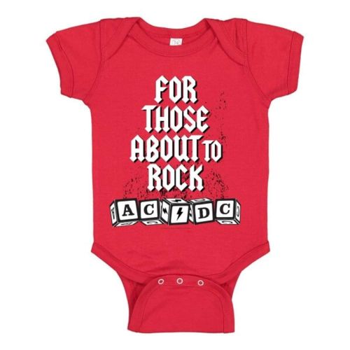 AC/DC For Those About To Rock Blocks Newborn/Infant Onesie - AC/DC