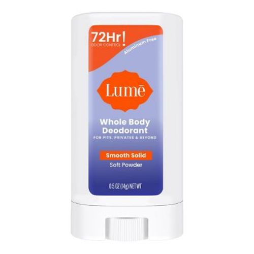 Lume Whole Body Women's Smooth Solid Deodorant Soft Powder Scent - Trial Size - Aluminum-Free 0.5oz