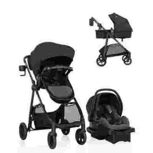 Evenflo Omni Signature Travel System with LiteMax infant Car Seat (Porto Black)