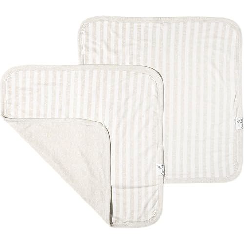 Copper Pearl Baby Security Blanket Set of 2 - Portable Size for Self-Soothing On-The-Go, Ideal Baby Blankets for Boys and Girls, Ultra-Soft, and Gift-Ready Loveys - Coastal