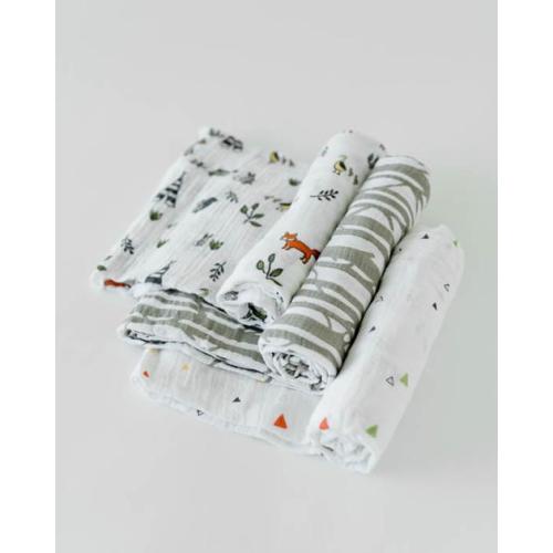 Little Unicorn 100% Cotton Muslin Swaddle Set-Forest Friends– Little Unicorn USA