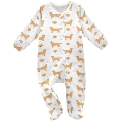 Baby One-Piece Rompers, Newborn To Infant Romper Footies, Corgi Different Poses