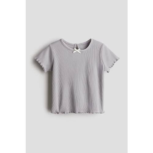 RIBBED JERSEY TOP