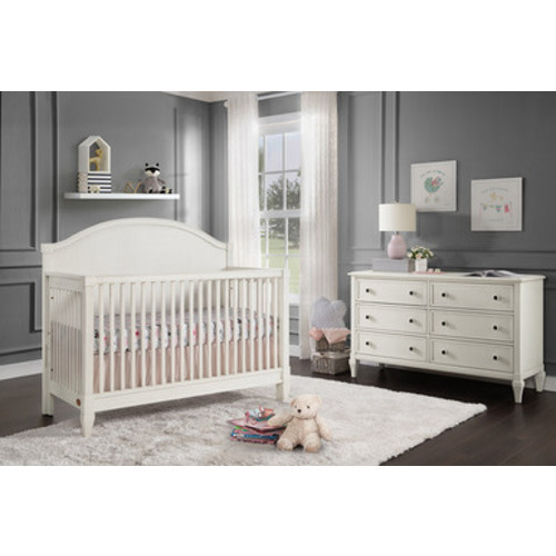 Elizabeth Oxford Baby Crib Set | Order an Oxford Baby Elizabeth Vintage White Nursery Furniture Set Online - Bambi Baby