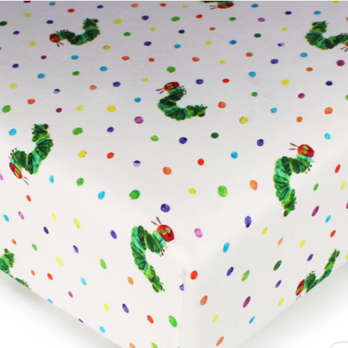 [Preorder] Organic Crib Sheets in Caterpillar – L'ovedbaby