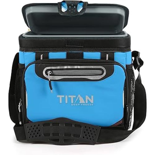 Arctic Zone Titan Deep Freeze Cooler - Zipperless Hardbody Cooler - Small & Large Capacity- Beach & Camping Cooler - Deep Freeze Insulation, HardBody Liner, and SmartShelf