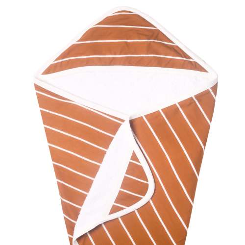 Premium Baby  Knit Hooded Towel - Camel