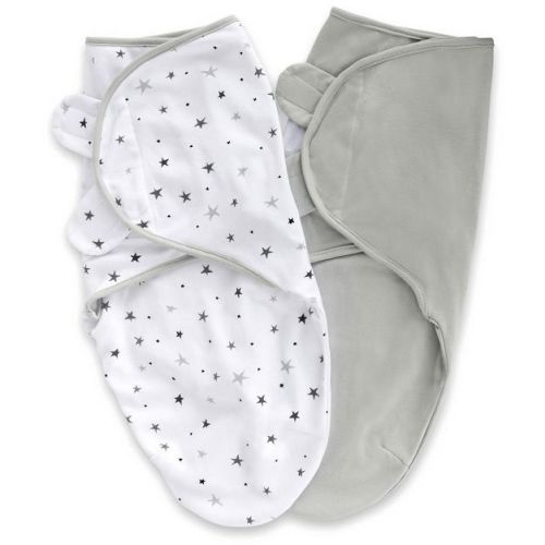 Ely's & Co. Adjustable Swaddle Blanket Infant Baby Wrap 2 Pack