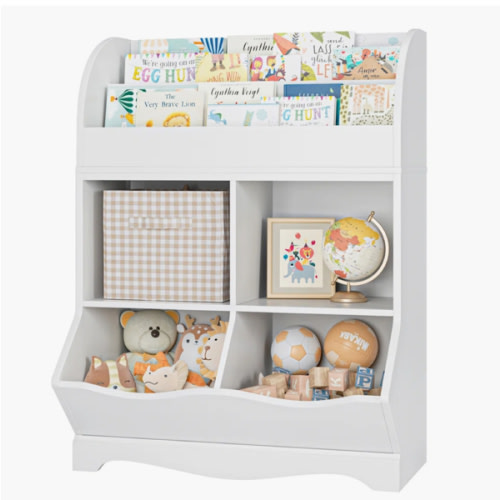 Viv + Rae Kupang Cube Bookcase with Display Shelf, White | Wayfair