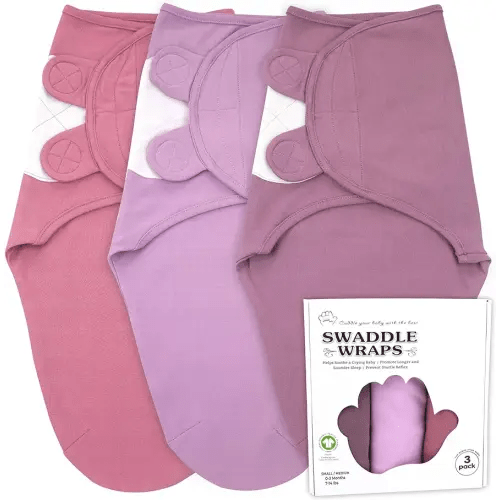 Baby Swaddle Blanket Wrap, 3-Pack Organic Newborn Swaddle Sack, Baby Swaddles 0-3 Months, Swaddles for Newborns, Baby Sleep Sack, Baby Swaddle Blanket Wrap