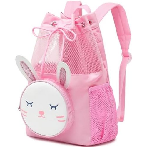 mygreen Drawstring Backpack Gym Cinch Bag for Swim Beach Sports Waterproof for Kids