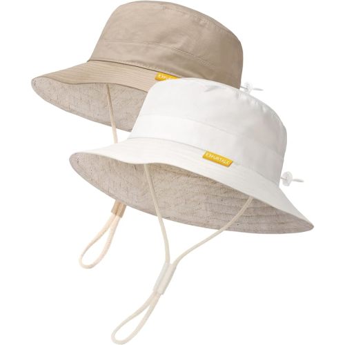 FURTALK Baby Toddler Sun Hat for Boy Girl Summer Bucket Hat Kids Sun Protection Beach Hat