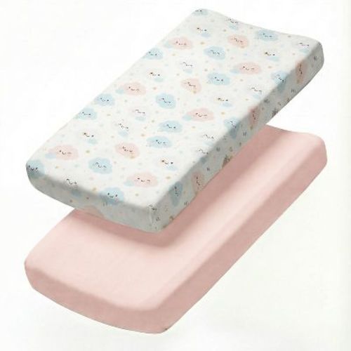 CGK Linens Microfiber Baby Crib Sheets – Soft, Breathable Fitted Crib Sheets, Oeko-Tex Certified in Happy Clouds, Size Standard