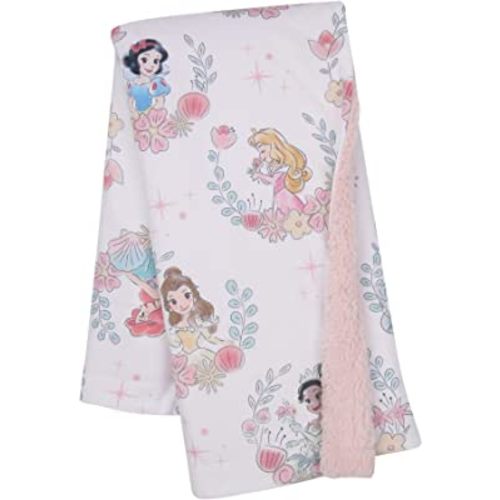 Lambs & Ivy Disney Princesses Baby Blanket - Ariel,Snow White,Cinderella,& More