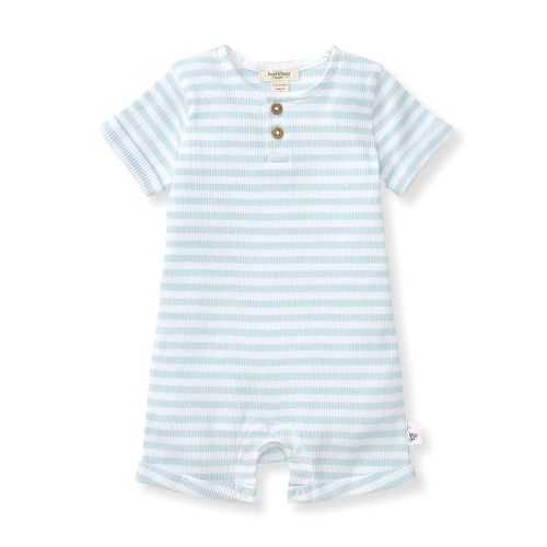 Burt's Bees Baby baby-boys Short Sleeve Rompers, 100% Organic Cotton One-piece Coverall and Layette Set