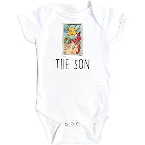 Tarot Card Bodysuit, Tarot Bodysuit, Tarot Baby Gift, Psychic Baby Gift, Psychic Bodysuit, Witch Bodysuit