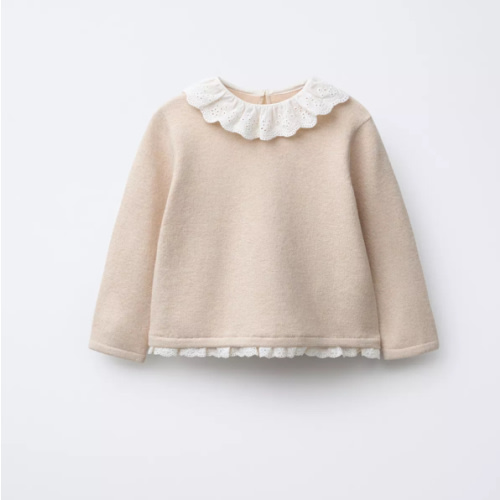 LACE KNIT SWEATER - 3-6 mo Light beige | ZARA United States