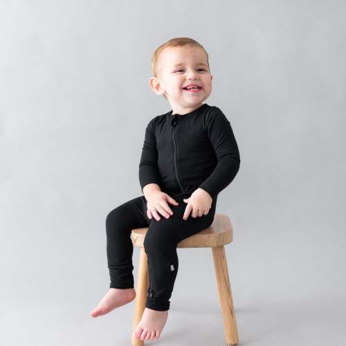 Zippered Romper in Midnight | Romper Pajamas | Kyte Baby