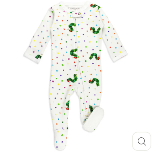 Organic 2-Way Zipper Footie in Caterpillar – L'ovedbaby