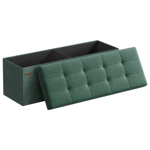 43" Storage Ottoman Bench Hold up to 660lb Ottoman with Storage Beige