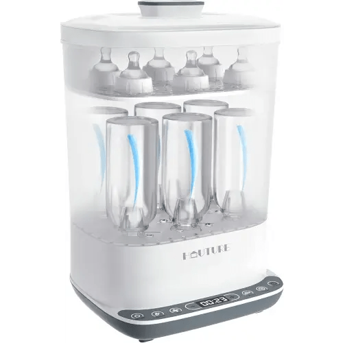 Baby Bottle Sterilizer, 6-in-1 HAUTURE Bottle Sterilizer and Dryer, Electric Steam Bottle Sanitizer for Baby Stuffs, Baby Bottles & Breast Pump Accessories